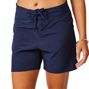 Carve Designs Shorts Women 4 Navy Blue Noosa LaceUp Athletic Swim Quick Dry Surf